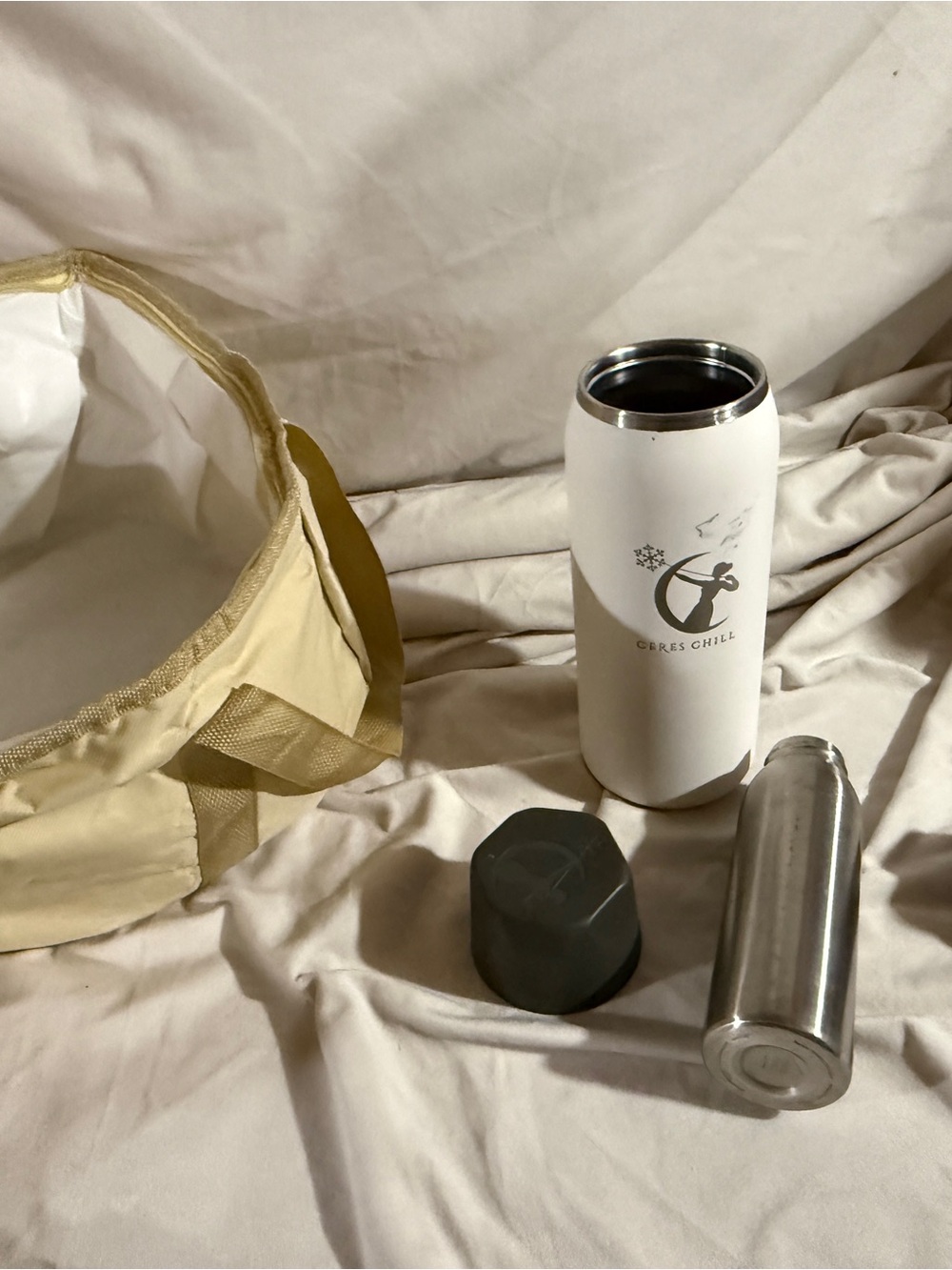 Ceres Chill White Insulated Travel Tumbler breastmilk travel